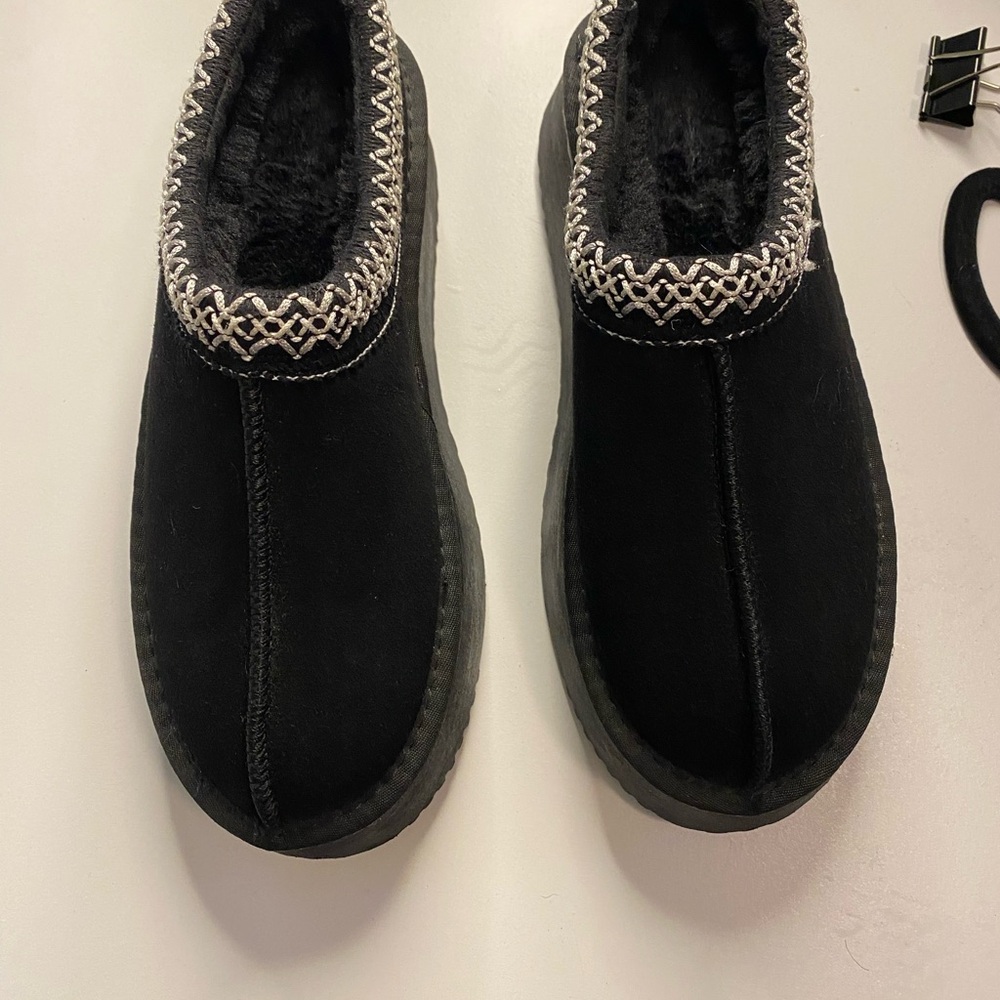 Amazon Black Women's Slippers (Faux Ugg Platform Slippers)